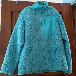 Blue sherpa jacket